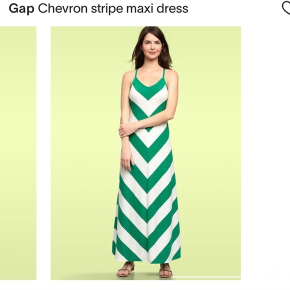 Gap Chevron Stripe Maxi Dress - Picture 7 of 7